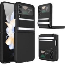 Ulu Pazarlama Samsung Galaxy Z Flip 3 Kılıf Belt Flip Kapak - Siyah