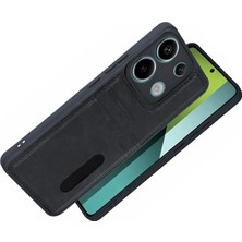 Ulu Pazarlama Xiaomi Redmi 15C 4g Sara Kartvizitli Deri Kılıf - Siyah