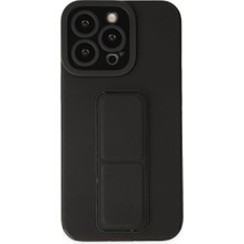 Ulu Pazarlama Apple Iphone 13 Pro Kılıf Mega Standlı Silikon - Siyah