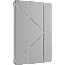 Ulu Pazarlama Huawei Honor Pad V9 Kılıf Kalemlikli Mars Tablet Kılıfı - Gri