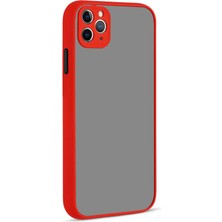 The Gencoo iPhone 11 Pro Max Uyumlu Tgco Hux Kapak-Kırmızı