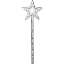 Fun And Market Buğz Yıldız Model Peri Asası Melek Asası Prenses Asası Metalize Gümüş Renk