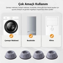Deha Titreşim Gürültü Engelleyici Kaydırmaz Makine Ayağı 4 Adet Arçelik Samsung Lg Beko Bosch Vestel Siemens Profilo Whirlpool Miele Uyumlu Çamaşır Bulaşık Makinesi Sarsıntı Önleyici Ped