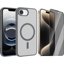 Vendas Apple iPhone 17E Kılıf M-Safe Şarj Özellikli Zore Babet Kapak + Hayalet Ekran Koruyucu