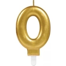 Fun And Market Buğz 0 Rakam Mum Gold Renk
