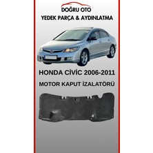 Doğru Oto Honda Civic Motor Kaput Altı Koruma Izalatör Izolatör Keçe