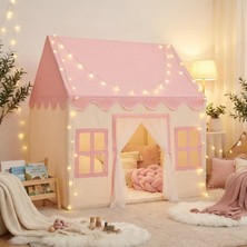 Mj Toys Pembe Oyun Çadırı Masal Evi Çocuk Oyun Evi Pembe Rüya Evi Renkli Oyun Çadırı Oyun Alanı Prenses Çadır Park Oyun Bahçesi