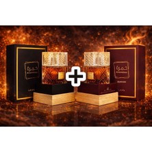 Lattafa Khamrah ve Khamrah Dukhan 100ML Parfüm Seti 2'si Bir Arada