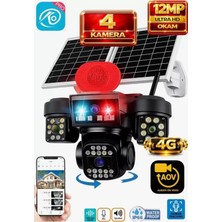O-Kam 331 Premium 4g 4 Kameralı Güneş Enerjili Kamera