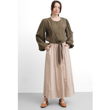 Salisburys Molly Nelly Kadın Bağlamalı Balon Kol Gömlek