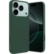 Fun And Market Buğz Iphone 17 Pro Nano Içi Kadife Silikon - Koyu Yeşil