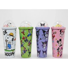 Fun And Market Buğz Sevimli Anime Karakterli Pipetli Termos & Suluk ALK4710