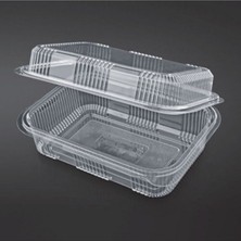 PremiumPort 10 Adet Plastik Tek Kullanımlık Sızdırmaz Kase 2000CC Kapaklı