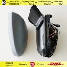 Viewmax Renault Clio V 2019- Dış Dikiz Aynası Sol Elektrikli Isıtmalı, Yanıp Söner, Astarlı Kapak, Asferık Cam 12H7P Sol  (Oem NO:963026687R)