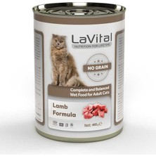 Lavital Tahılsız Yetişkin  Yaş Kedi Maması(Adult) Ezme Kuzu Etli  400GR