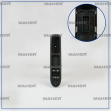 Maher Cam Açma Düğmesi 207 / C3 Picasso (Çiftli) Ayna Ayar Düğmeli Sol (Oem NO:6554QC)