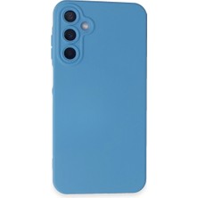 Fun And Market Buğz Samsung Galaxy A55 5g Kılıf Nano Içi Kadife Silikon - Mavi