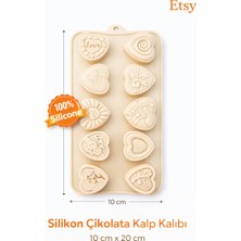 Evolis Kitchen 1ADET Isıya Dayanıklı Yanmaz Silikon Çikolata Kalıbı ve Buz Kalıbı