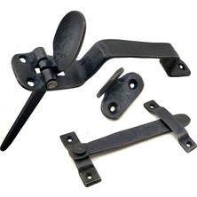 Fun And Market Buğz Antika Tarz Dekoratif Pirinç Şipşak Kapı Kolu - Oksit