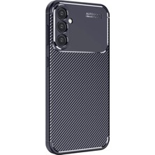 Herşey Trend Herşeytrend Samsung Galaxy S25 Kılıf Auto Focus Karbon Kapak - Lacivert