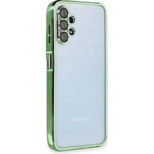 Fun And Market Buğz Samsung Galaxy A13 4g Kılıf Razer Lensli Silikon - Yeşil