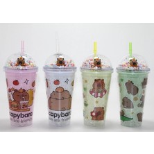 Fun And Market Buğz Sevimli Kapibara Pipetli Boncuklu Termos & Suluk ALK4707