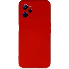 Fun And Market Buğz Realme C35 Kılıf Nano Içi Kadife Silikon - Kırmızı