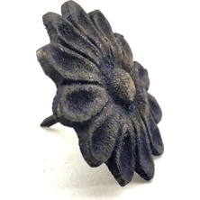 Fun And Market Buğz Antika Tarz Dekoratif Pirinç Papatya Kabara - 42 Mm, Oksit