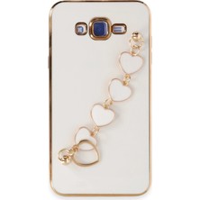 Fun And Market Buğz Samsung Galaxy J7 Kılıf Esila Silikon - Beyaz