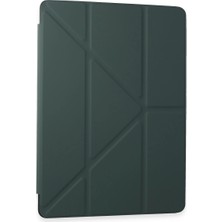 Fun And Market Buğz Samsung Galaxy Tab A9 Kılıf Kalemlikli Mars Tablet Kılıfı - Koyu Yeşil
