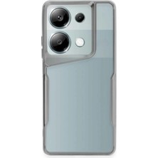 Fun And Market Buğz Xiaomi Redmi Note 13 Pro 4g Kılıf Boyi Silikon Kapak - Gümüş