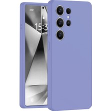 Herşey Trend Herşeytrend Samsung Galaxy S25 Ultra Kılıf Nano Içi Kadife Silikon - Lila