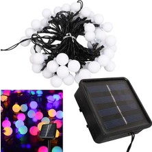 TeknoKapsül Winnboss Ekl-12 7 Metre 50 Top Ledli Renkli 8 Modlu Solar Panelli Dış Mekan Aydınlatma LED 5 Watt