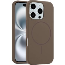 Fun And Market Buğz Joko  Iphone 16 Pro Kılıf Jully Magsafe Kapak - Kahverengi