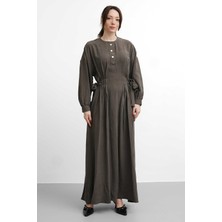 Salisburys Molly Nelly Kadın Yanlardan Bağlamalı Uzun Elbise