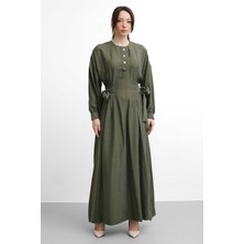 Salisburys Molly Nelly Kadın Yanlardan Bağlamalı Uzun Elbise