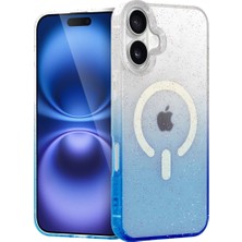 Fun And Market Buğz Iphone 16 Pummel Shiny Magsafe Kapak - Mavi
