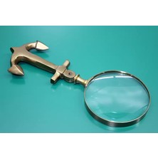 Marsilyan Çapa Tasarım Saplı Pirinç Büyüteç