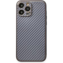 Herşey Trend Herşeytrend Apple Iphone 13 Pro Kılıf Coco Karbon Silikon - Gri