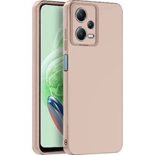 Fun And Market Buğz Xiaomi Redmi Note 12 Pro 5g Kılıf Nano Içi Kadife Silikon - Pudra