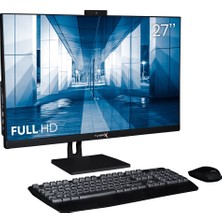 Turbox TAX1864 I5 14500 16GB Ddr4 Ram 512GB Nvme 27 Inç Fhd Siyah Bt Webcam Wifi All In One Pc