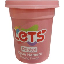  lets oyun hamuru tek renk pastel pembe 110 gram