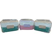 Vagon Beslenme Kutusu Lunch Box Paslanmaz Çelik 540 Ml (Karışık Renk 1 Adet)