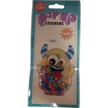 Bubu Bu-Bu Stickers Pop Up Boynuzlu Minyon 20X9