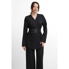 Salisburys Molly Nelly Kadın Çift Kemerli Ceket Pantolon Takım