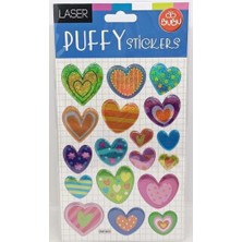  bu-bu stickers puffy kalp 20.5x11