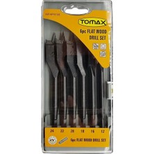 Die Grup  Eco Lounge Tomax Yaprak Ahşap Matkap Ucu Takımı 12-24 mm - 6 Parçalı