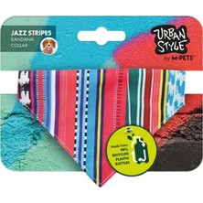 M-Pets Urban Style Jazz Stripes Collar Köpek Bandana Xs-S