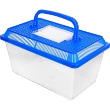 Ege Yeli Çok Amaçlı Evcil Hayvan Taşıma ve Saklama Kabı Mavi