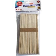  bu-bu eğlenceli çubuklar naturel 15x1,8 cm 40 lı uzun